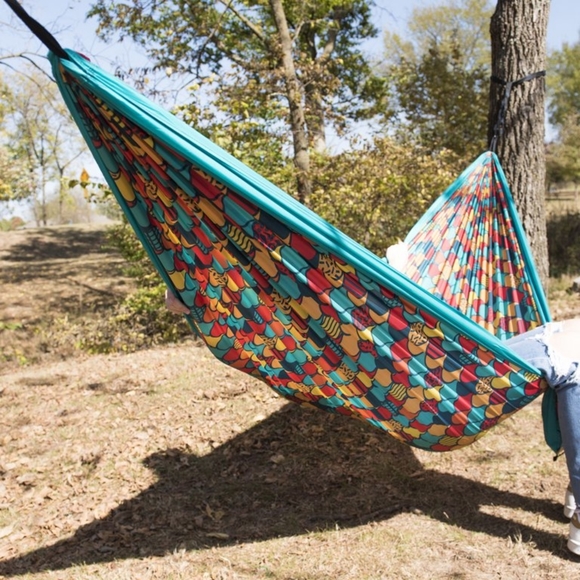 NEW EQUIP Tree Hammock, Blue, open size: 116" L x 59" W - Picture 2 of 8